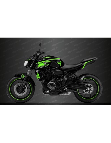 Kit deco Rockstar Edition (Green) - IDgrafix - Yamaha MT-07 (after 2018)