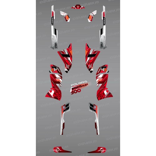 Kit decoration Red Peaks Series - IDgrafix - Polaris 500 Sportsman - IDgrafix