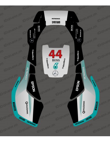 F1 Mercedes 2021 edition sticker - Husqvarna AUTOMOWER robotic mower - Idgrafix