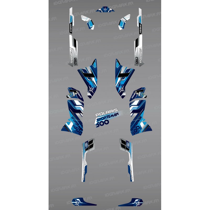 Kit dekor Blue Peaks Series - IDgrafix - Polaris 500 Sportsman -idgrafix