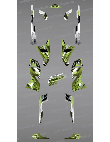 Kit décoration Green Pics Series - IDgrafix - Polaris 500 Sportsman