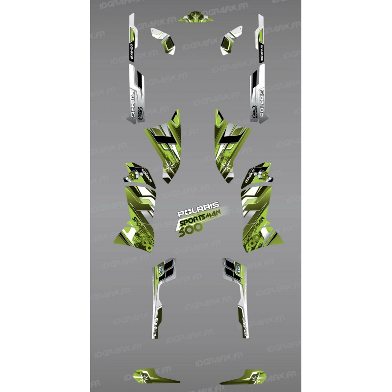 Kit décoration Green Pics Series - IDgrafix - Polaris 500 Sportsman-idgrafix