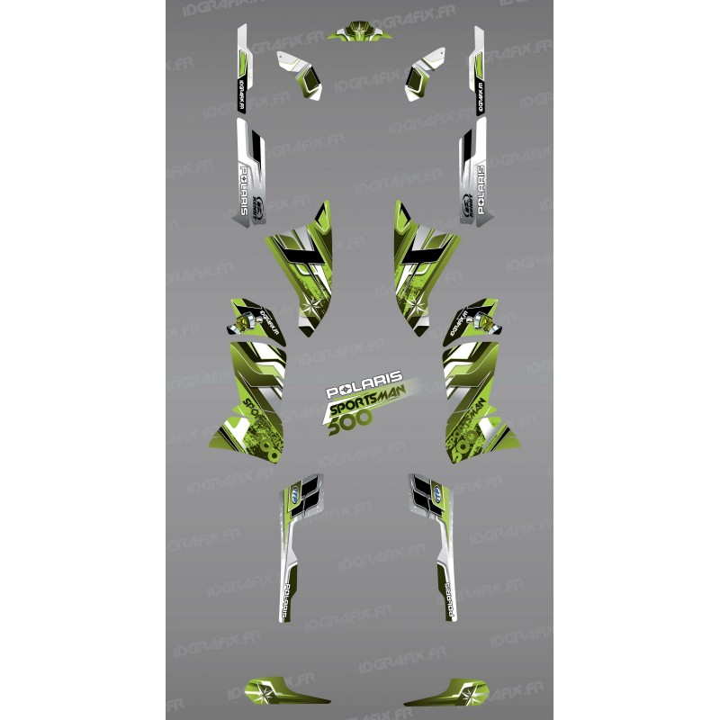 Kit décoration Green Pics Series - IDgrafix - Polaris 500 Sportsman-idgrafix