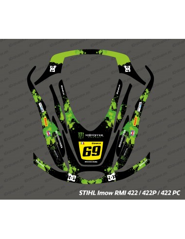 Adesivo Monster Edition (verde) - Robot tagliaerba Stihl Imow 422
