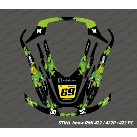 Sticker Monster Edition (Green) - Robot mowing Stihl Imow 422-idgrafix