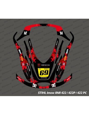 Monster Edition Sticker (Red) - Stihl Imow 422 Robot Lawnmower