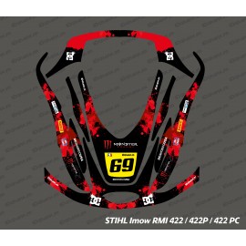 Sticker Monster Edition (Red) - Robot mowing Stihl Imow 422-idgrafix