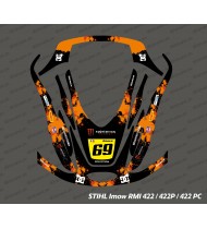 Adesivo Monster Edition (arancione) - Rasaerba robot Stihl Imow 422