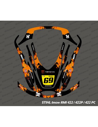 Monster Edition Sticker (Orange) - Stihl Imow 422 Robot Lawn Mower