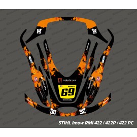 Monster Edition Aufkleber (Orange) – Stihl Imow 422 Rasenmäherroboter