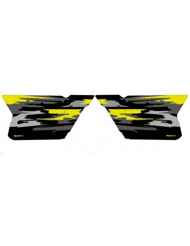 Kit décoration Portes CF Moto Zforce (Jaune)- Monster Edition - IDgrafix