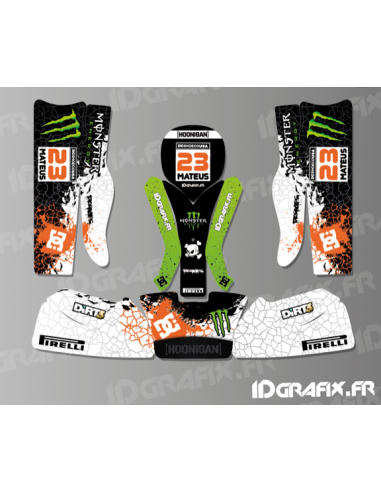 Kit deco 100 % Personalizzato Mostro per il Kart Rotax 125