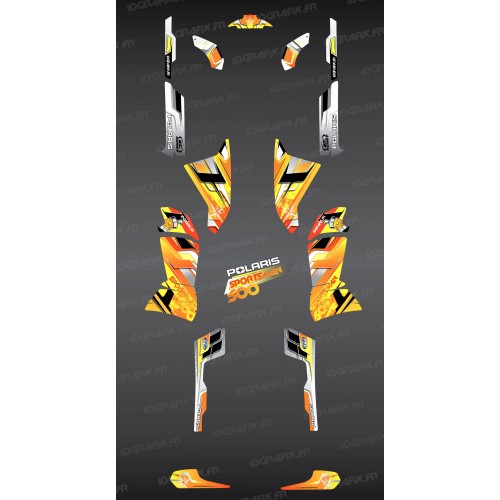 Kit decoration Yellow Peaks Series - IDgrafix - Polaris 500 Sportsman - IDgrafix