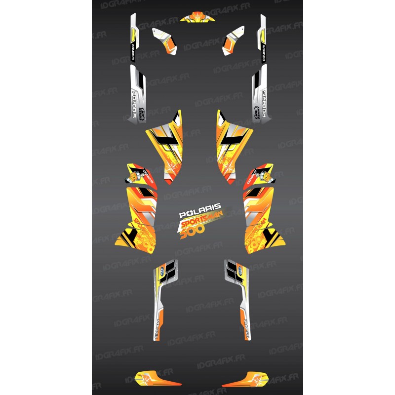 Kit dekor Yellow Pics Series - IDgrafix - Polaris 500 Sportsman -idgrafix