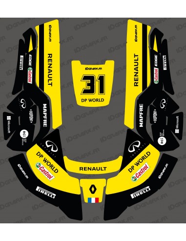 Renault F1 Edition sticker - Husqvarna AUTOMOWER mowing robot - Idgrafix