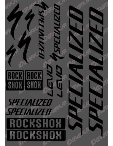 Board Sticker 21x30cm (Black Billant) - Specialized Turbo Levo