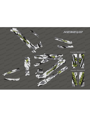 Kit deco Camo Edition Completo Giallo (Lime), Specializzata Kenevo (dopo il 2020)