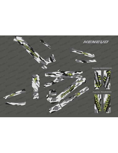 Kit deco Camo Edition Full (Yellow Lime) - Specialized Kenevo (after 2020)