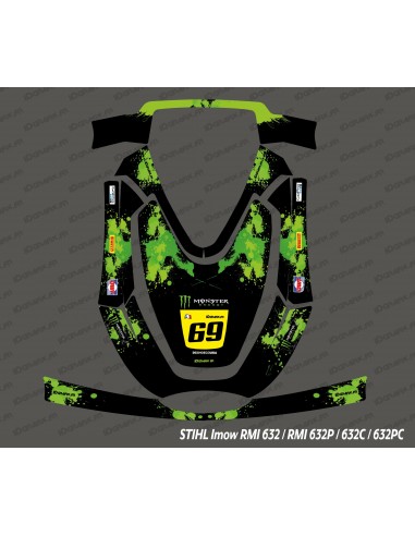 Monster Edition Sticker (Green) - Stihl Imow 632 Robot Lawnmower