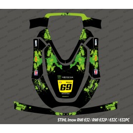 Sticker Monster Edition (Green) - Robot mowing Stihl Imow 632-idgrafix