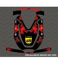 Sticker Monster Edition (Rot) - Roboter mähen Stihl Imow 632