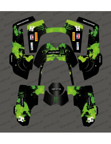 Sticker Monster Edition (Vert) - Robot de tonte Husqvarna AUTOMOWER 435-535 AWD