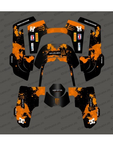 Adesivo Monster Edition (arancione) - Husqvarna AUTOMOWER 435-535 AWD Robot rasaerba