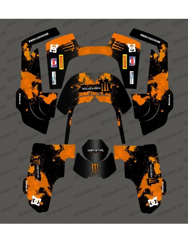 Sticker Monster Edition (Orange) - Husqvarna AUTOMOWER 435-535 AWD robotic lawnmower