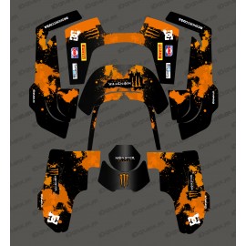 Sticker Monster Edition (Orange) - Husqvarna AUTOMOWER 435-535 AWD Robot Lawn Mower-idgrafix