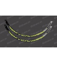 Lot 2 Stickers Brush Edition (Jaune Lime) - Jante Roval