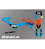 Kit deco Go Pro Edition (Blu) per KTM SMC R 690
