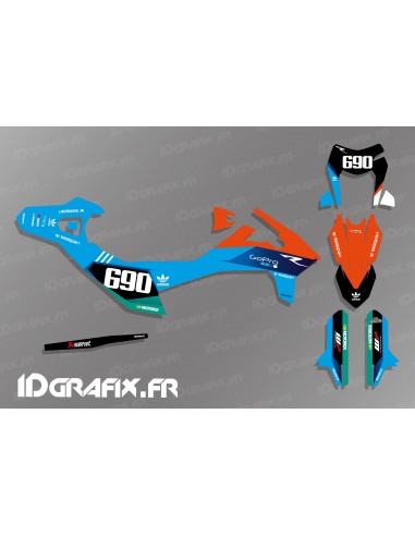 Kit deco Go Pro Edition (Blu) per KTM SMC R 690