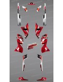 Kit de decoració Vermella Cims de la Sèrie - IDgrafix - Polaris 800 Esportista