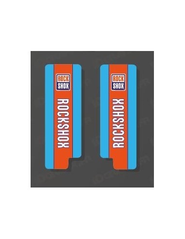 Adesivi Protezione Forcella RockShox Carbonio (Blu) - Specialized Turbo Levo