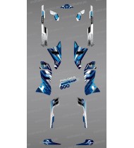 Kit décoration Blue Pics Series - IDgrafix - Polaris 800 Sportsman