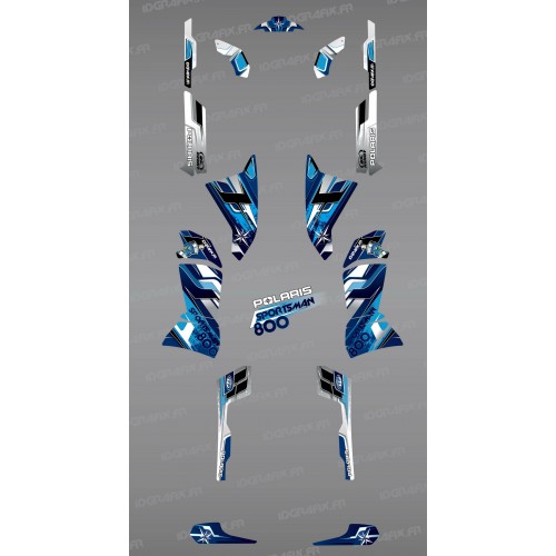 Kit dekor Blue Peaks Series - IDgrafix - Polaris Sportsman 800 