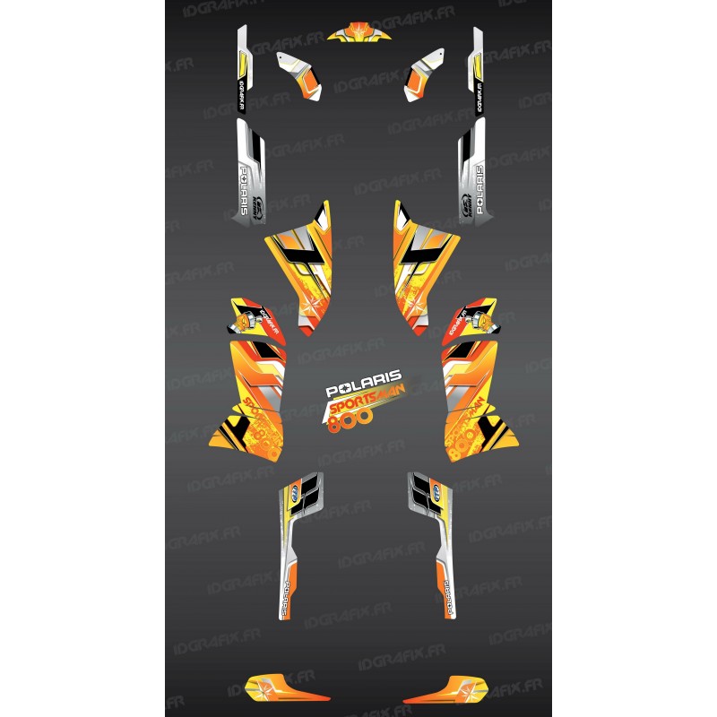 Kit dekor Yellow Pics Series - IDgrafix - Polaris Sportsman 800 -idgrafix