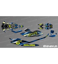 Kit de decoració, Plena PONT Edició (Blanc/Blau) - SEADOO ESPURNA -idgrafix