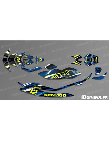 Kit de decoració, Plena PONT Edició (Blanc/Blau) - SEADOO ESPURNA -idgrafix