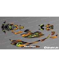 Kit dekor-Full-BRIDGE-Edition (Orange/Schwarz) - SEADOO SPARK