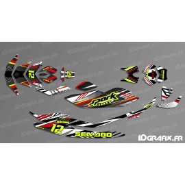 Kit dekor-Full-BRIDGE-Edition (Rot/Weiß) für SEADOO SPARK