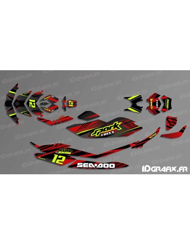 Kit decoration, Full BRIDGE Edition (Red/Black) - SEADOO SPARK