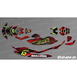 Kit dekor-Full-BRIDGE-Edition (Rot/Schwarz) - SEADOO SPARK