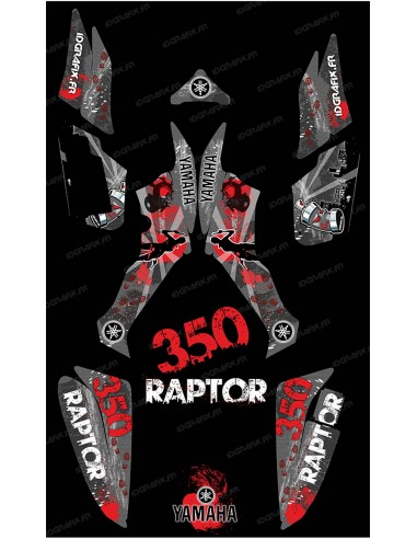 Kit décoration Survivor Gris - IDgrafix - Yamaha 350 Raptor