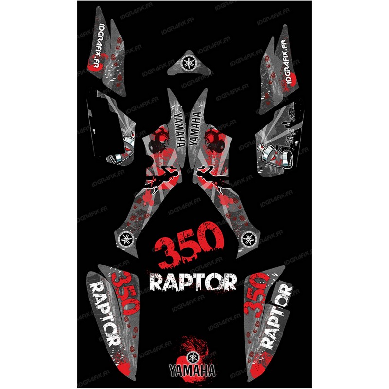 Kit decorazione Superstite Grigio - IDgrafix - Yamaha Raptor 350 -idgrafix