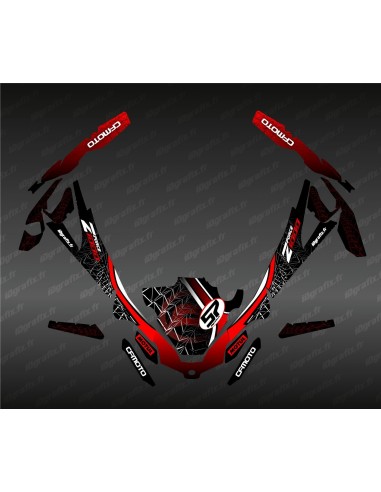 Dekorationsset Spider Edition (Rot) – Idgrafix – CF Moto ZForce Sport