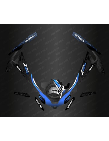 Dekorationsset Spider Edition (Blau) – Idgrafix – CF Moto ZForce Sport