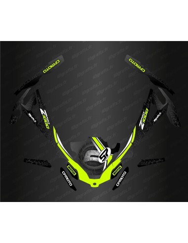 Dekorationsset Spider Edition (Limettengelb) – Idgrafix – CF Moto ZForce Sport