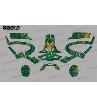 Etiqueta engomada de Flores edición (Verde/Naranja)- Auriculares PFANNER Protos