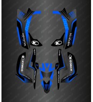 Kit gráfico Race Monster (azul) - Kymco 300 Maxxer (después de 2020)